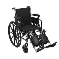Drive Medical K320ADDA-ELR Cruiser III Lightweight Dual Axle Wheelchair Black Adjustable Elevating