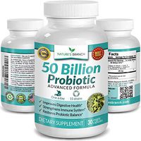 Best 50 Billion Probiotic 15 Strains - Digestive Health & Immune Support High Potency with Prebiotic Blend Ultra Probiotics for Women + Men Renew Natural Balance & Mood Ultimate Supplement 30 Capsules
