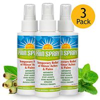 Premiere's Pain Spray 3-Pack, Fast Relief for Sore Muscles and Arthritis, Natural Remedy for Minor Sports Injuries