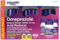 Equate Omeprazole Wildberry Mint 42 Count 20 Mg