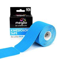 Pre Cut Kinesiology Tape – Support Muscles During Sports, Fitness Workouts & Recovery from Sporting Injuries - 5 Metre x 5 cm Roll 25cm Pre Cut Strips – Latex Free & Water Resistant