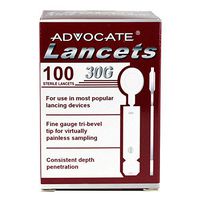 Advocate Thin Lancets 100 Bx 50Bx pcs, Case of 50