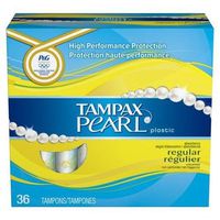 Tampax Pearl Tampons Regular Unscented 40 Ct, Pack of 9