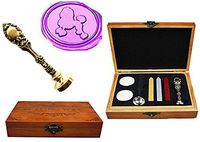 MNYR Vintage Lovely Poodle Dog Anmimal Luxury Wood Box Bronze Metal Peacock Wedding Invitations Gift Cards Paper Stationary Envelope Custom Logo Wax Seal Sealing Stamp Stick Melting Spoon Gift Box Kit