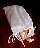 Cotton Muslin Favor Bags (Pack of 12) - Select from 8 Different Sizes (8"x12")