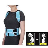 Posture Support Corrector, Back Correction Brace Shoulder Waist Support Band Belt for Adult Student (XL)