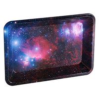 Galaxy Metal Tobacco Cigarette Rolling Tray Essential Smoking Holder Trays Smoke Accessories 28x18cm