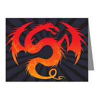 Note Card Tribal Fire Dragon