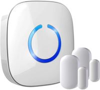 Wireless Door Sensor Chime SadoTech Alarm Contact Sensor Door Bell for Office/Home/Store,Door Open Chime Window Alarm Operate Range 600ft With 52 Chimes 4 Volume Level,2 Door Sensor+1 Plug-in Receiver