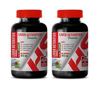 Liver Support Supplement - Liver DETOXIFIER Formula 825 MG - Milk Thistle Best Seller - 2 Bottles 120 Capsules