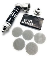 Premium Personalized Tube with Stainless Steel Screen Filters (Black)