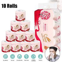 Elliot Jonah 10 Rolls Toilet Paper Bulk Rolls Bath Tissue Bathroom White Soft 4 Ply Fast