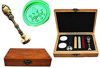 MNYR Vintage Fancy Octopus Ocean Luxury Wood Box Bronze Metal Peacock Wedding Invitations Gift Cards Paper Stationary Envelope Custom Logo Wax Seal Sealing Stamp Sticks Melting Spoon Gift Box Kit