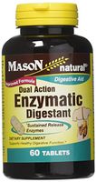 Mason Vitamins Dual Action Enzymatic Digestant Tablets, 60 Count