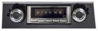 Custom Autosound Bluetooth Stereo compatible with 1967-1968 Chevrolet Camaro BLACK Dash, USA-740 300 watt AM FM Car Stereo/Radio with built-in Bluetooth, AUX Inputs, Color Change LCD Digital Display