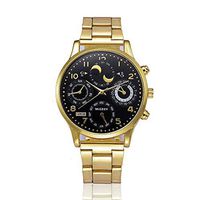 Fxbar, Cool Design Mens Watches Stainless Strap Business Wristwatch Man Oversize Dress Watch(B)