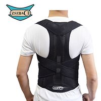 Posture Corrector Clavicle and Lower Back Support - Comfortable Back and Shoulder Brace for Men and Women - Improve Bad Posture, Spine Posture, Hunchback (S)