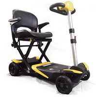 The Transforming Electric Folding Scooter - 4-Wheel - Yellow