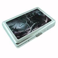 Kraken Strikes! Metal Silver Cigarette Case Holder RFID-Blocking Wallet