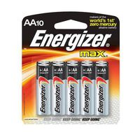 Energizer Max AA Batteries, 1.5 volt Alkaline, Pack of Ten