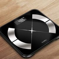 XF Scales Body Fat Scale - Digital Bathroom high Precision Body Fat Scale iOS and Android Smartphone apps Bathroom Accessorie (Color : C1)
