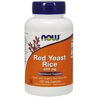 Now Foods Red Yeast Rice 600 Milligrams, 120 Veggie Caps