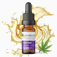 Rx Remedies Sublingual Hemp Seed Oil Drops - 500 Mg 10 mL Bottle - JustHEMP Organic Hemp Seed Drops (Sativa)