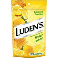 Luden's Throat Drops,Methol Lozenge/ Oral Anesthetic Honey Lemon 30 ea (Pack of 11)