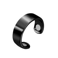 Festnight Medical Weight Loss Ring Simple Stainless Steel Magnetic Therapy Anti-Snoring Fashion Magnetic Healthcare Finger Ring