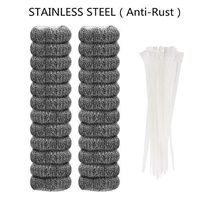 24 Pieces Lint Traps Stainless Steel (NEVER RUST) Washing Machine Lint Snare Traps, Washer Hose Lint Traps with 24 pcs Cable Ties