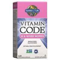 Garden of Life Multivitamin for Women - Vitamin Code 50 & Wiser Women's Raw Whole Food Vitamin Supplement with Probiotics, Vegetarian, 120 Count