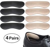 Dr. Foot's Heel Grips Liner Insert for Shoes Too Big, Shoe Inserts Liners for Loose Shoes, Preventing Heel Slipping, Rubbing, Non-Slip (Beige & Black)