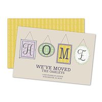 Picture Frames Personalized Moving Announcement - Gold