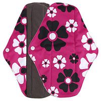 Reusable Bamboo Cloth Menstrual Pad, Washable Menstrual Panty Pad,Mama Sanitary Towel Pad,Light Incontinence Pads,Absorbent Cloth Sanitary Pad (Nighttime Use)