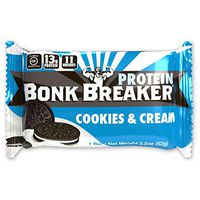 Bonk Breaker High Protein Bar, Cookies & Cream, 2.2 Oz (12 Count), Gluten Free