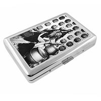 Vintage Witchcraft Witch S10 Silver Cigarette Case Metal Wallet Id Holder 4" X 2.75" RFID Protection