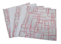 Durable Packaging Foil Sheets,13" x 10.5", Red (Pack of 2500)