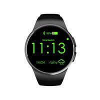 lightclub KW18 1.3inch Call Answer Pedometer Heart Rate Monitor Bluetooth Smart Watch - Black