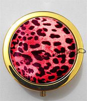 BlackKey Leopard Print Pattern 3-Compartment Decorative Pocket Gift Box Case Organizer for Pill, Color 2 -1910