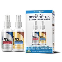 Total Body Detox  Results RNA ACZ Nano Advanced Cellular Zeolite Extra Strength  & ACS 200 Extra Strength Colloidal Silver,4 oz(pack of 2)