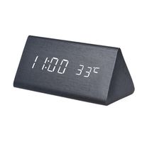 DZT1968 Sounds Control LED Electronic Desktop Digital Alarm Clock with Temperature