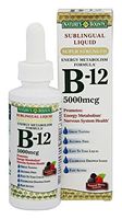 Nature's Bounty B-12 5000 mcg Sublingual Liquid Energy Health 2 oz (Pack of 9)