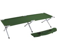 75" Portable Folding Camping Bed and Cot By Trademark Innovations (Army Green)