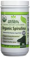 Herbal Secrets USDA Certified Organic Spirulina Powder 16 Oz (Non-GMO) 1 Lb - Nutrient Rich Marine Superfood- Supports Healthy Aging, Energy Metabolism, Natural Detoxifier*