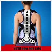 JL-GROUP Metal Back Posture Corrector, Spinal Brace Support Recover, Postural Extension Vest & Back Straightener Brace for Kyphosis Humpback Correction, Back Shoulder, Adjustable, (Size : M)