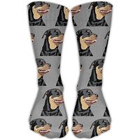 ETcRe Men&Women's Rottweiler Head Pattern Fashion Crew Sock Athletic Ankle Dress Sock One Size