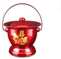 ASGON Stainless Steel Portable Toilet, Belt Handle high Urine Bucket Urine Bucket Pot Pregnant Women Pot-B