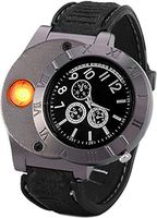 Findtime Men Digital USB Cigarette Lighter Watch Novelty Windproof