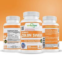 Xinnora Colon Sweep Supports, Colon Cleanse, Colon Detox, Healthy Bowel Movement with Psyllium Husk, Cascara Sagrada, Calcium Alfalfa, Oat & Goldenseal - Laxative Supports Weight Management-60 Caps(4)