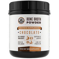 Bone Broth Protein Powder Chocolate 16Oz, Grass Fed - Non-GMO, Gut-Friendly, Dairy Free Protein Powder, Left Coast Performance